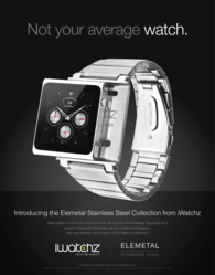 iWatchz Elemetal Stainless Steel Watch for iPod nano